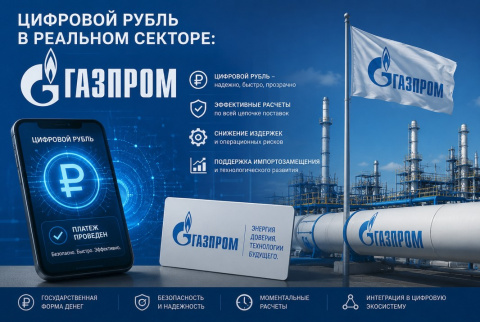 «Газпром» задаёт стандарт: как госкомпании готовятся к обязательному приёму цифровых рублей