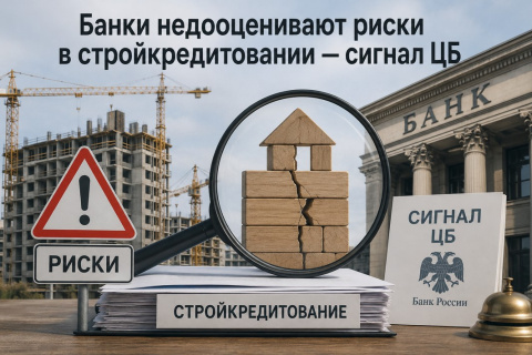 ЦБ обеспокоен резервами банков по кредитам застройщикам