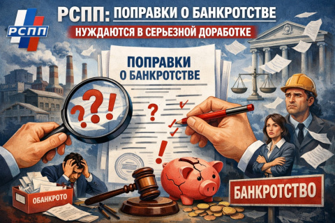 РСПП: поправки о банкротстве нуждаются в серьезной доработке