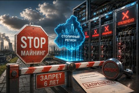 Столичный регион останавливает майнинг на 6 лет: под запретом 65 ЦОДов
