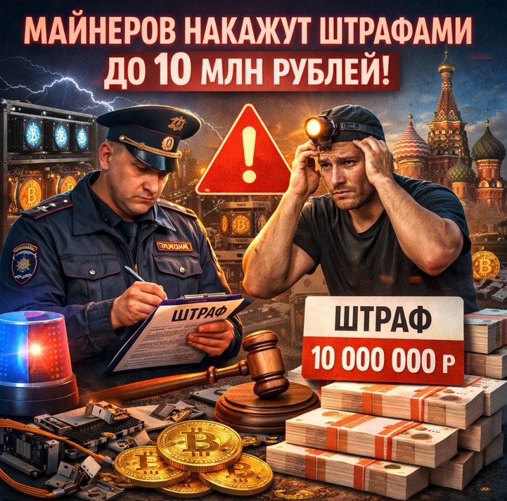 Майнинг обойдется в миллионы: кого накажут в первую очередь