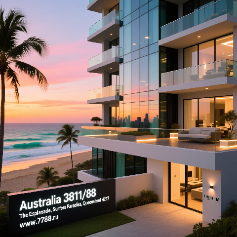 Australia 3811/88 The Esplanade, Surfers Paradise, Queensland 4217, Apartments ОП = 78,5 кв.м, Цена : 650.000 $ (продажа)