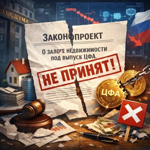 Законопроект о залоге недвижимости под выпуск ЦФА вернули на доработку: реакция рынка