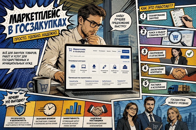 Госзакупки в два клика: как маркетплейсы изменят 44-ФЗ с 1 октября 2026 года