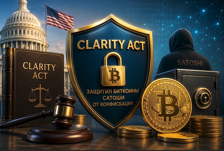 Защита от посягательств: обновленный CLARITY Act спасет «спящие» кошельки, включая биткоины Сатоши Накамото
