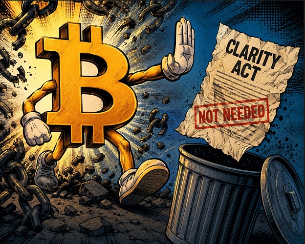 Забудьте про Clarity Act: биткоин растет на «микрокатализаторах»